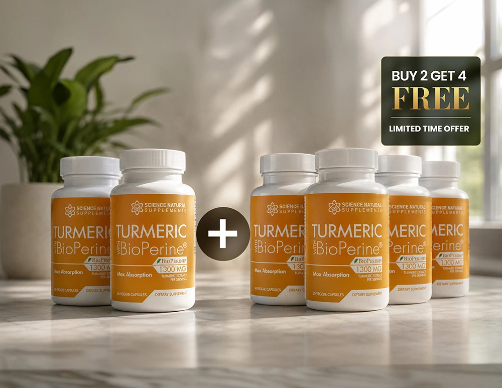 8 Bottles of Premium Turmeric with BioPerine